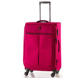 Чемодан Swissbrand Silkeborg L Фуксія/Світло-сірий 103 л легкий 4 кг з кодовим замком TSA 4 колеса розширюваний Чемодан Swissbrand Silkeborg L Фуксія/Світло-сірий 103 л легкий 4 кг з кодовим замком TSA 4 колеса розширюваний