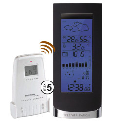 Метеостанція Technoline WS6501 Black Metall з зовнішнім датчиком підсвітка вимірювання температури та вологості Метеостанція Technoline WS6501 Black Metall з зовнішнім датчиком підсвітка вимірювання температури та вологості