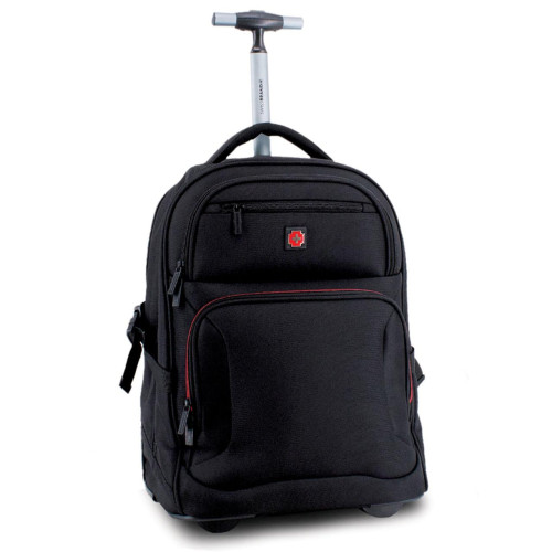 Рюкзак на колесах Swissbrand Georgia 29 Black 29 л анатомічна спинка для ноутбука до 15.6