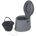 Біотуалет Bo-Camp Portable Toilet 7 Літрів Сірий 5502800 легкий переносний туалет для кемпінгу на 80 кг
