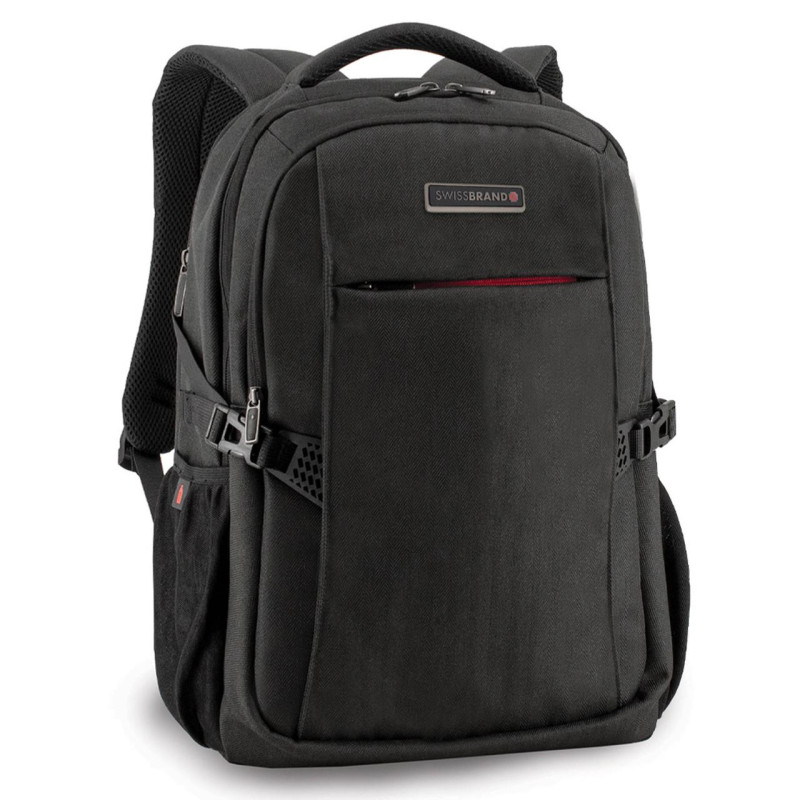 Рюкзак міський Swissbrand Linz 21 Black SWB_BLLIN001U 21 л USB-вихід для ноутбука 15.6