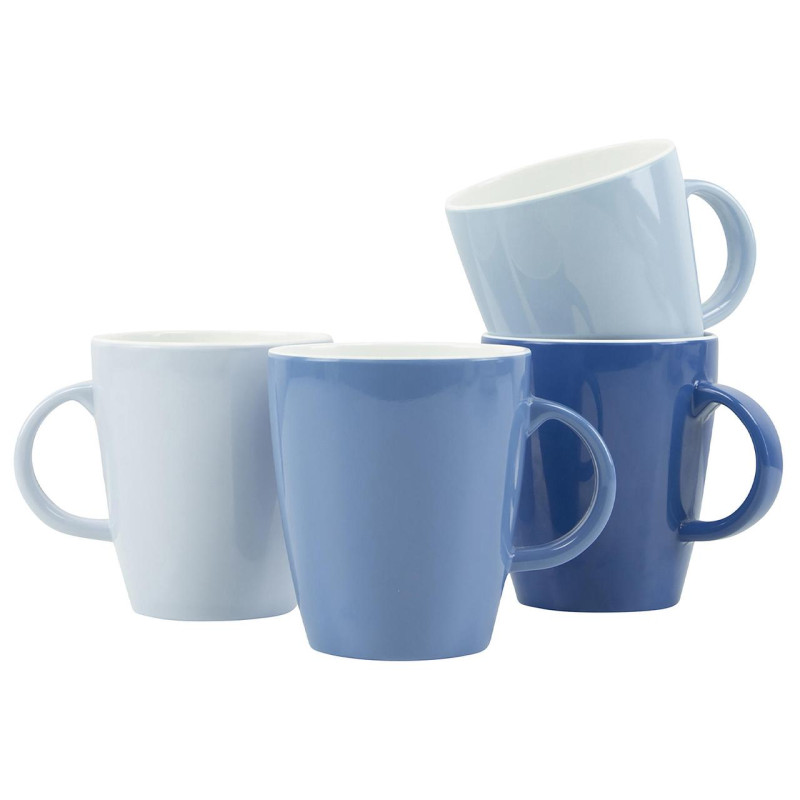 Набір чашок Gimex Mug Colour 4 Pieces 4 Person Sky 380 мл синій меламін для кемпінгу 5 років гарантії