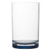 Набір склянок Gimex Water Glass Colour 320 мл прозорі з синіми відтінками для кемпінгу 4 шт