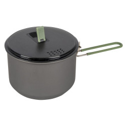 Каструля Bo-Camp Explorer Hard Anodized 1L Сірий/Зелений з складною ручкою та термостійкою кришкою Каструля Bo-Camp Explorer Hard Anodized 1L Сірий/Зелений з складною ручкою та термостійкою кришкою