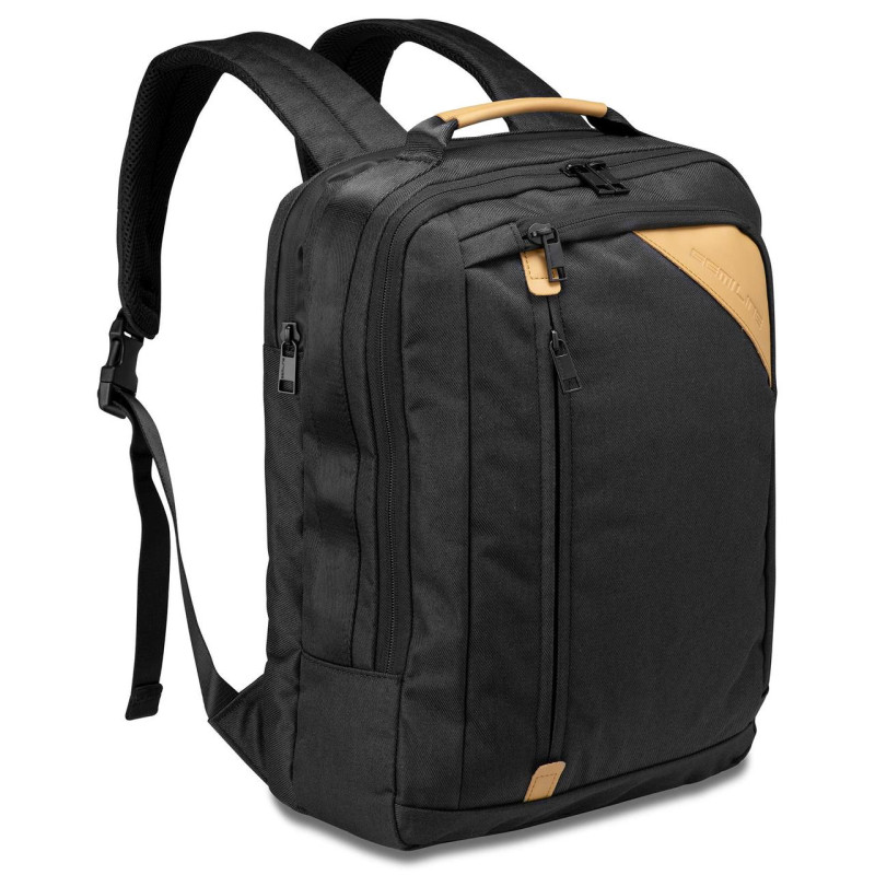 Сумка-рюкзак Semi Line USB 16 Black 16 л водостійкий поліестер USB-вихід для ноутбука 15.6 дюйми