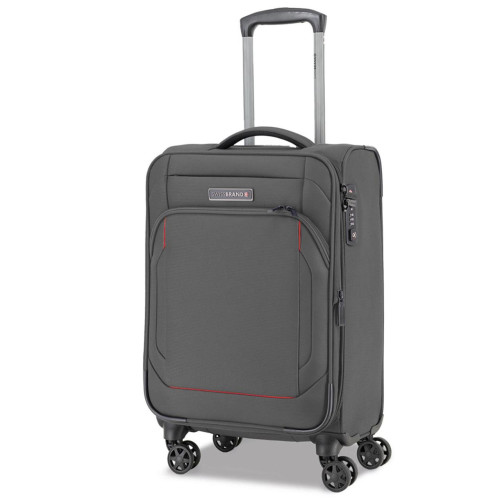 Чемодан Swissbrand Celtic L Темно-сірий SWB_LSCEL803L 106 л з розширювальним клапаном і TSA замком 4 колеса