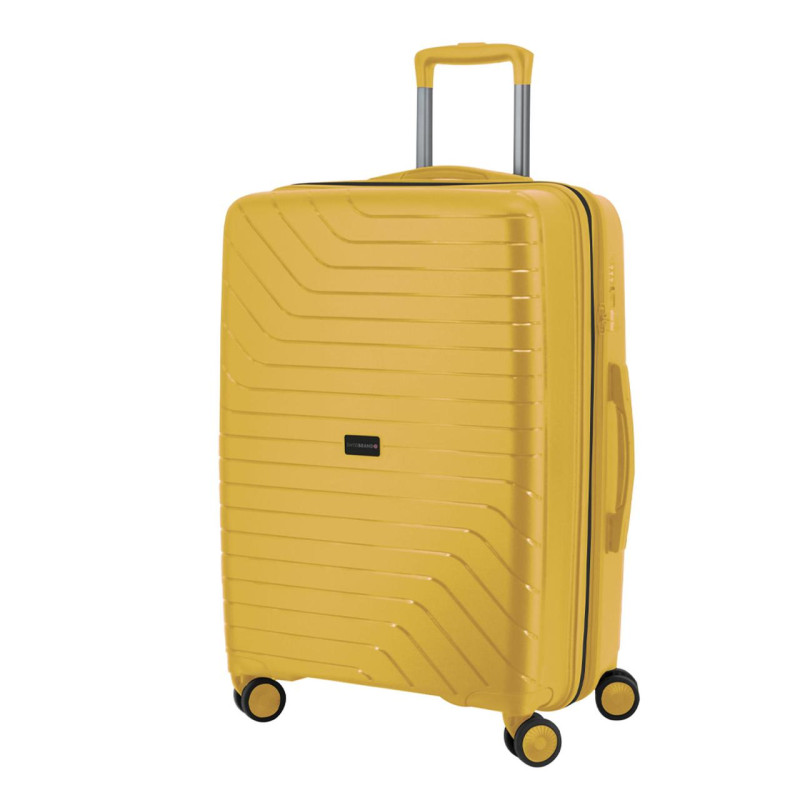 Валіза Swissbrand Eden S Жовтий SWB_LHEDE002S об'єм 43 л поліпропілен розширювана 4 колеса з TSA замком