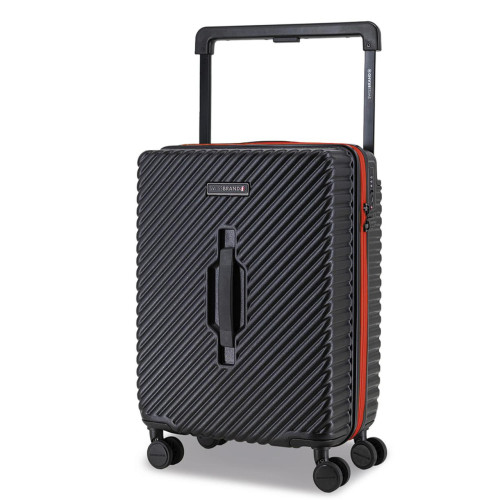 Валіза Swissbrand Nara S Чорний/Червоний SWB_LHNAA010S 49 л ABS-пластик 4 колеса TSA замок для подорожей