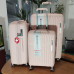 Чемодан Swissbrand Narberth L 105 л світло-рожевий поліпропілен 4 колеса TSA замок для авіаперельотів