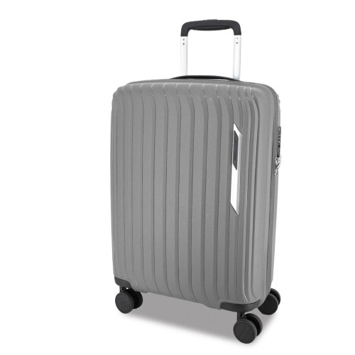 Чемодан Swissbrand Narberth M Grey SWB_LHNAR801M поліпропіленовий 69 л легкий з 4 колесами TSA замок