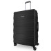 Чемодан Swissbrand Freya L Black 123 л легкий на 4 колесах з TSA замком ABS-пластик для подорожей