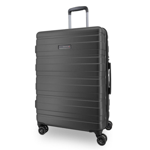 Чемодан Swissbrand Freya M Charcoal об'єм 81 л легкий ABS-пластик 4 колеса TSA замок швейцарська якість