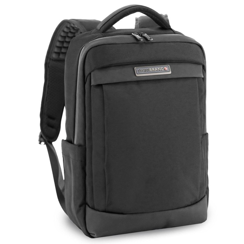 Рюкзак міський Swissbrand Salisburg 18 Black SWB_BESAL001U анатомічна спинка 18 л гідробар'єр RFID-захист 15.6