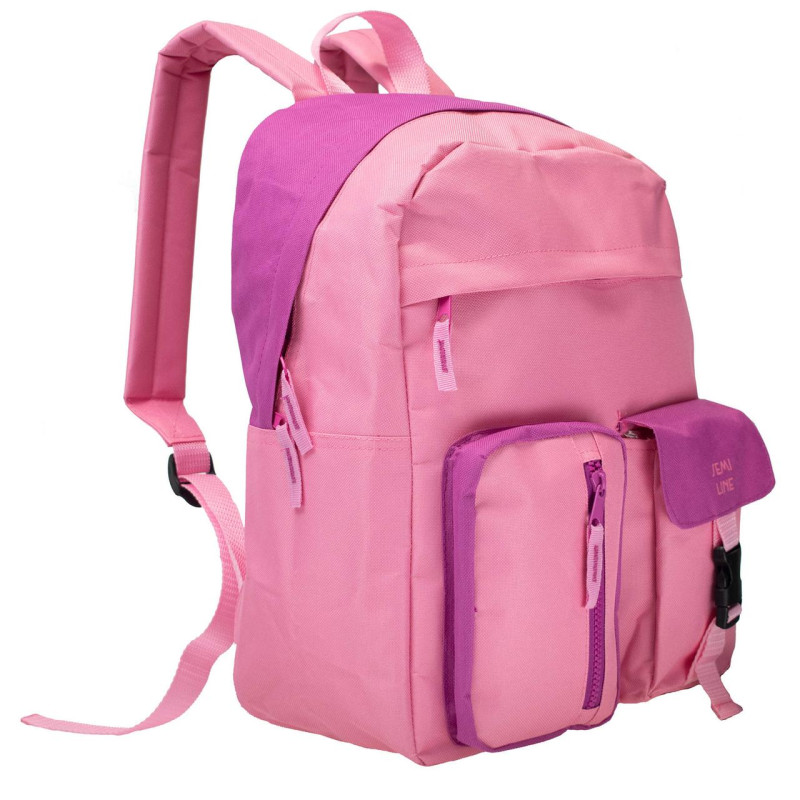 Рюкзак міський Semi Line 28 Pink/Rose J4918-2 об'єм 28 л водонепроникний м'яка спинка регульовані ремені