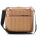 Б'юті-кейс Semi Line Gold T5667-1 16L ABS-пластик з перегородкою та ремінцем для подорожей і ділових поїздок