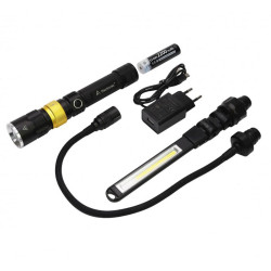 Фонарь Mactronic Beemer 4 350 Lm UV 390 nm USB зарядка алюмінієвий корпус 3 змінні головки IP54 Фонарь Mactronic Beemer 4 350 Lm UV 390 nm USB зарядка алюмінієвий корпус 3 змінні головки IP54