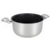 Набір посуду Gimex Cookware Set induction 9 предметів Silver антипригарне покриття знімна ручка для всіх плит