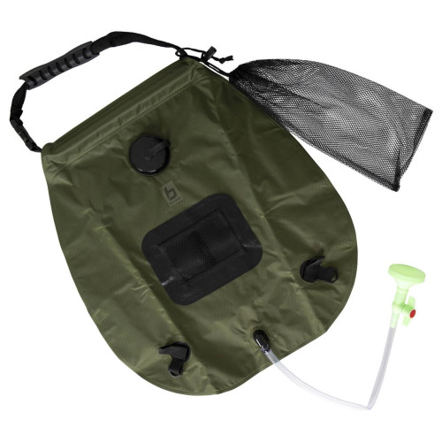 Портативний душ Bo-Camp Solar Shower Deluxe 20L Green з термометром складний компактний для кемпінгу