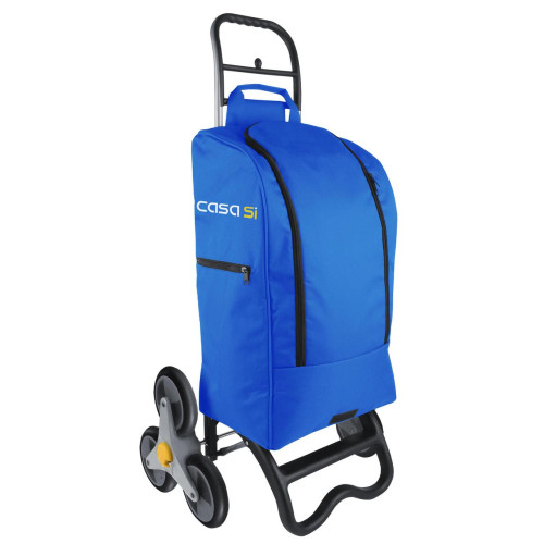 Сумка-тележка Casa Si Buddy Blue CS93077Y06B з 6 колесами термоізоляцією 40 л для шопінгу і відпочинку