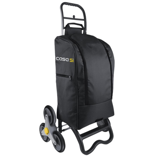 Сумка-тележка Casa Si Buddy Black CS93077Y04S 40 л термоізоляція 6 коліс для шопінгу піківників чорна