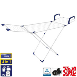 Сушка для білизни Casa Si Flex Dry 4in1 White CS92970D05 підлогова сталь 20 м компактна та універсальна Сушка для білизни Casa Si Flex Dry 4in1 White CS92970D05 підлогова сталь 20 м компактна та універсальна
