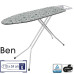 Гладильна дошка Casa Si Ben 110x30 Silver/White Plants підлогова сталевий каркас регулювання висоти 69-89 см
