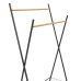 Стійка для одягу Casa Si Garment Rack Bamboo Black CS92309W04 розбірна чорна з 2 полицями висота 156 см для 20 вішалок