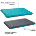 Надувний матрац Uquip Betty Double TPU 200x140x15 см Petrol/Grey 2.4 кг для кемпінгу і туризму