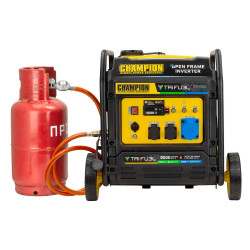 Генератор Champion C9000BT TriFuel 9 кВт інверторний відкритий тип бензин-пропан-природний газ чиста синусоїда 4-тактний Генератор Champion C9000BT TriFuel 9 кВт інверторний відкритий тип бензин-пропан-природний газ чиста синусоїда 4-тактний