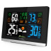 Метеостанція Technoline WS6462 Black кольоровий дисплей 3 термогігрометри будильник пластиковий корпус