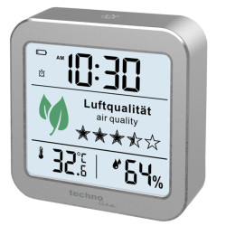 Метеостанція Technoline WL1020 Silver з аналізатором якості повітря температура -9.9°C до +50°C вологість 10% до 95% Метеостанція Technoline WL1020 Silver з аналізатором якості повітря температура -9.9°C до +50°C вологість 10% до 95%