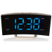 Настільні годинники з радіо Technoline WT460 Black/Silver LED будильник FM радіоприймач з функцією таймера 170х85х35 мм