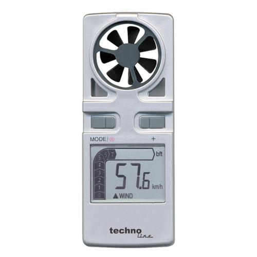 Анемометр Technoline EA3010 Silver вимірювання швидкості вітру до 30 м/с температура -29.9 до +50 °C підсвічування