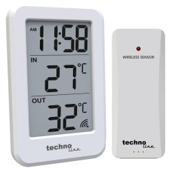 Термометр Technoline WS9172 White бездротовий внутрішня температура 0-50°C зовнішня температура -39.9-69.9°C Термометр Technoline WS9172 White бездротовий внутрішня температура 0-50°C зовнішня температура -39.9-69.9°C