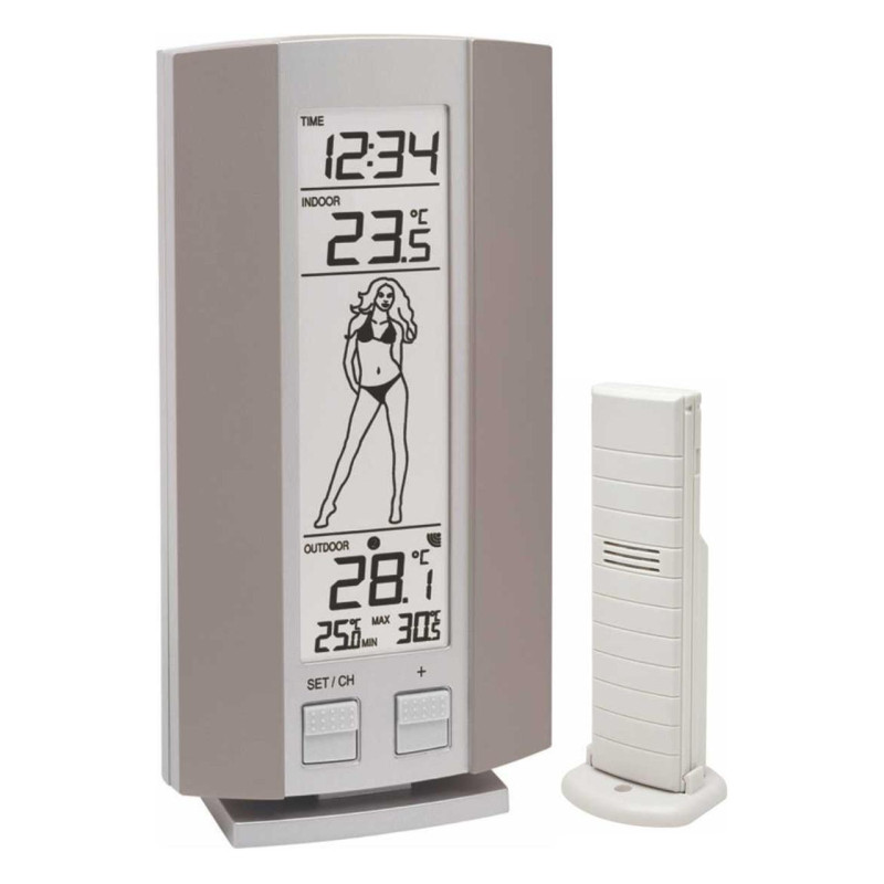 Метеостанція Technoline WS9750 IT Grey/Silver бездротовий датчик температури вимірювання до -39.9/+59.9°C дальність до 100 м