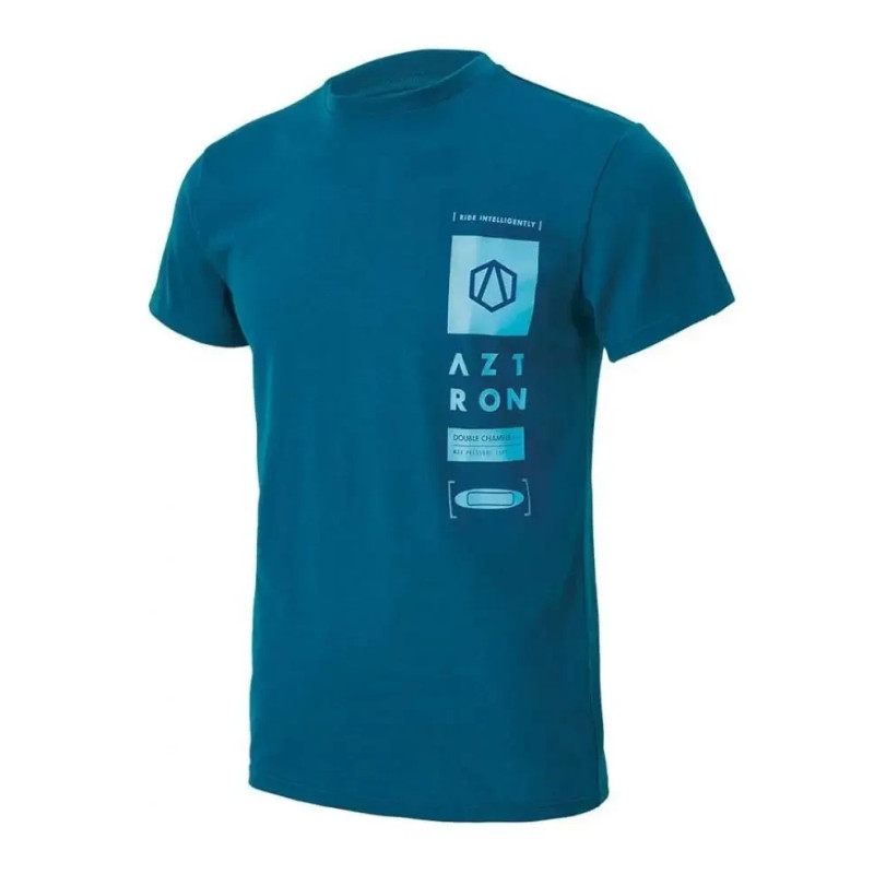 Футболка Aztron DOUBLE CHAMBER TECH TEE-BLUE 100% бавовна синій короткий рукав унісекс розміри L XL для серфінгу
