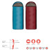 Спальний мішок Grand Canyon Utah 205 -3°C Caneel Bay Left трисезонний з Hollow Fiber 225x85 см для 2-3 осіб