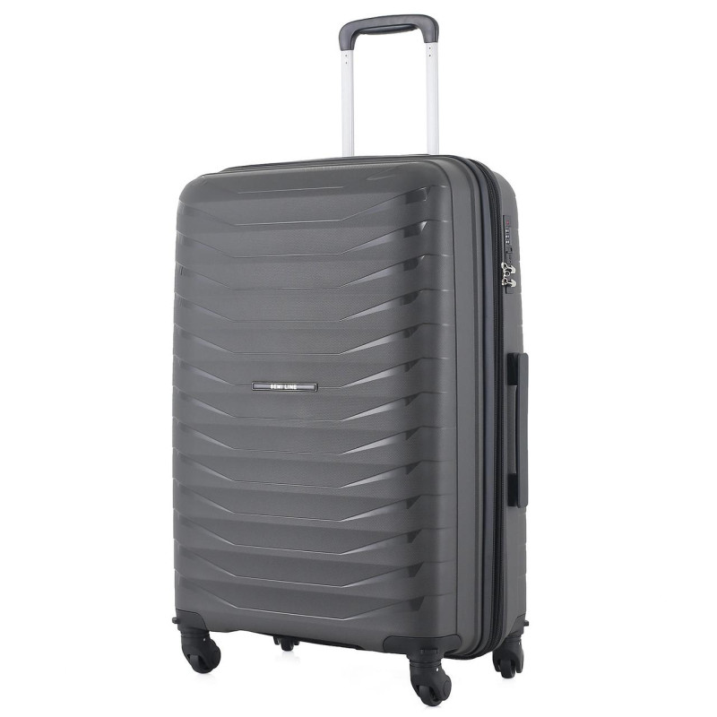 Чемодан Semi Line T5586-4 Темно-сірий 25