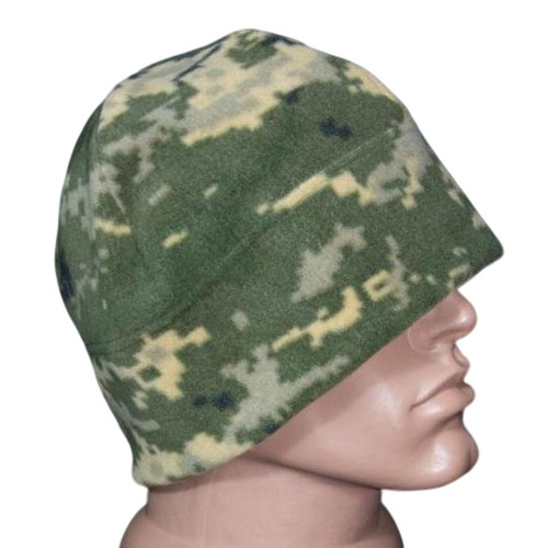 Шапка флісова Ranger RA8952 піксель 55-57 см тепло непродувна фліс 250 гр/м² морозостійка приємна на дотик