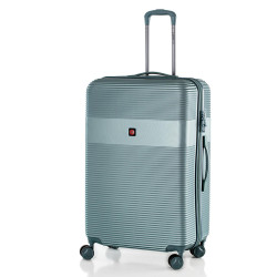 Чемодан Swissbrand Cairo (M) Teal 65 л ABS-пластик 4 колеса TSA замок для подорожей Чемодан Swissbrand Cairo (M) Teal 65 л ABS-пластик 4 колеса TSA замок для подорожей