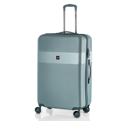 Чемодан Swissbrand Cairo (M) Teal 65 л ABS-пластик 4 колеса TSA замок для подорожей