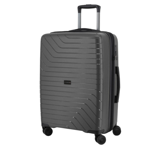 Валіза Swissbrand Eden (L) Charcoal 115 л поліпропілен 4 колеса з TSA замком для ділових подорожей