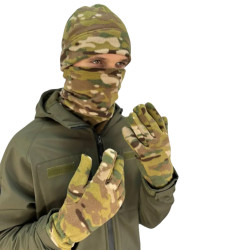 Комплект шапка бафф рукавички Ranger мультикам 55-57 RA8957 фліс 250-280 гр/м2 морозостійкий універсальний Комплект шапка бафф рукавички Ranger мультикам 55-57 RA8957 фліс 250-280 гр/м2 морозостійкий універсальний