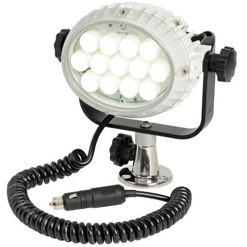 Прожектор Night Eye LED 39 Вт білого кольору IP66 для палуби з ручним керуванням 12/24 В 3000 Лм Італія