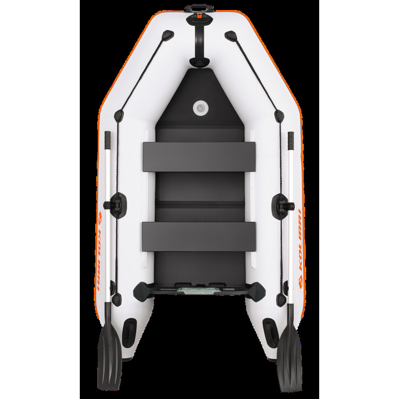 Надувна лодка Kolibri KM-260 D моторна з надувним кілем ПВХ 950 г/м² вантажопідйомність 270 кг для 2 осіб