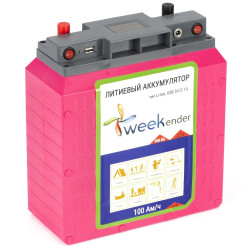 Літій-іонний акумулятор Weekender 12V 100Аг тяговий 2000 циклів вага 6.15 кг для човнового електромотора Літій-іонний акумулятор Weekender 12V 100Аг тяговий 2000 циклів вага 6.15 кг для човнового електромотора