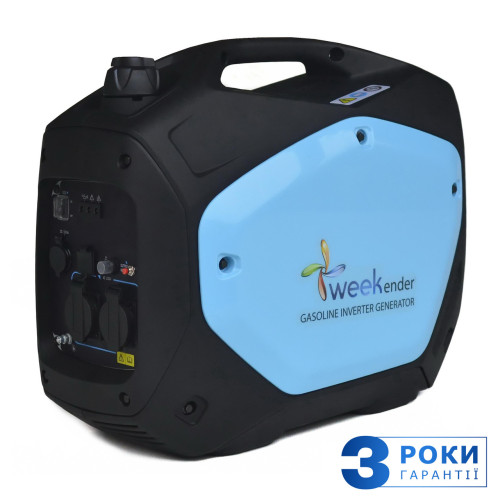 Генератор-інвертор Weekender GS2200i 2.2 кВт бензиновий тихий 58 дБ економічний 0.4 л/год для дачі та кемпінгу