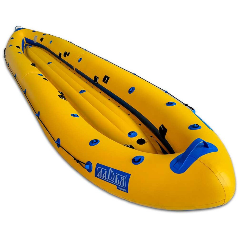 Надувна байдарка Ладня Чайка ЛБ-480-3 3-місна для рафтингу довжина 480 см вага 16.3 кг щільність 850 г/м²