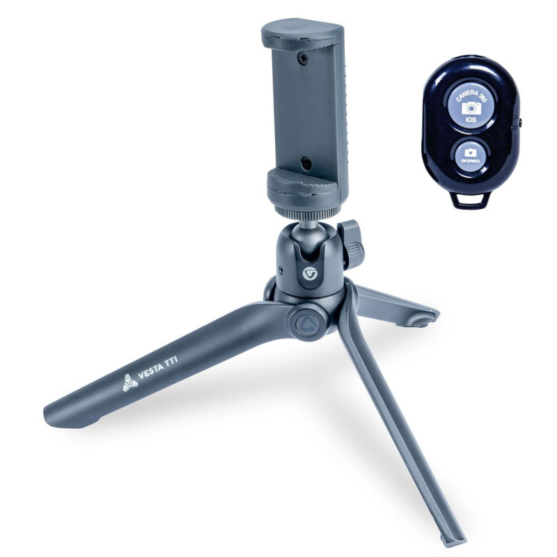 Штатив Vanguard TT1 Black Pearl Vesta TT1 BP алюмінієвий 2 кг під смартфон пульт ДУ 11.5 см