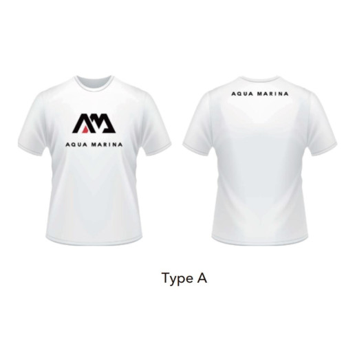Футболка White AM LOGO XL біла бавовна/поліестер стильна та універсальна для чоловіків і жінок
